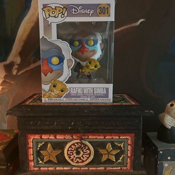 Funko Pop Disney Rafiki with Simba Figure 301 - Picture 2 of 11